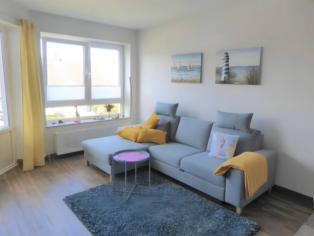 Apartamento inteiro, Apartamento "Ferienwohnung Seepferdchen" com vista mar e varanda in Heiligenhafen, Ostholstein