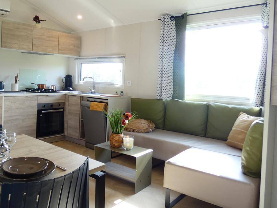 Camping Les Brillas - Mobilhome 6 personas - Gama Trio Premium con jacuzzi in Les Moutiers-en-Retz, Côte de Jade