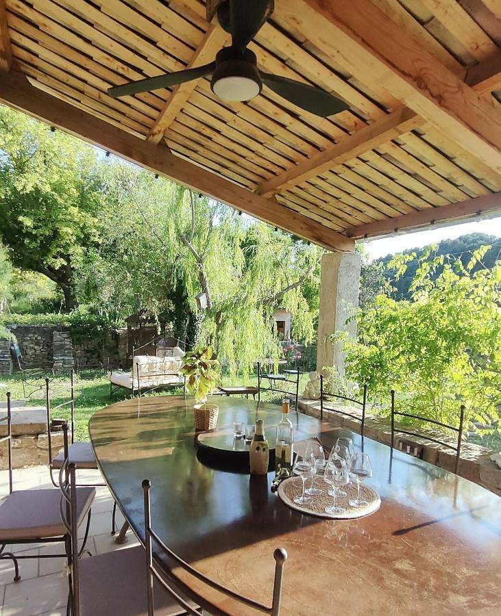 Double or Twin Room with Terrace in Le Barroux, Parc naturel régional du Mont-Ventoux