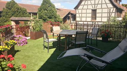 Gîte pour 6 personnes, avec terrasse à Dambach-la-Ville