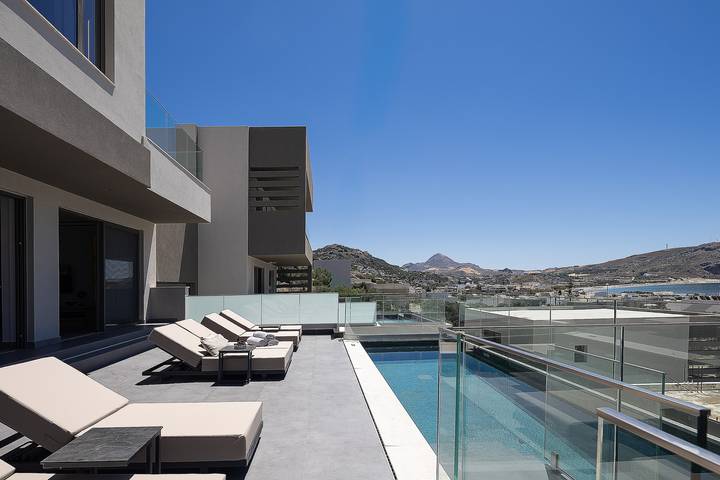 Ferienhaus für 6 Personen, mit Balkon und Pool in Plakias