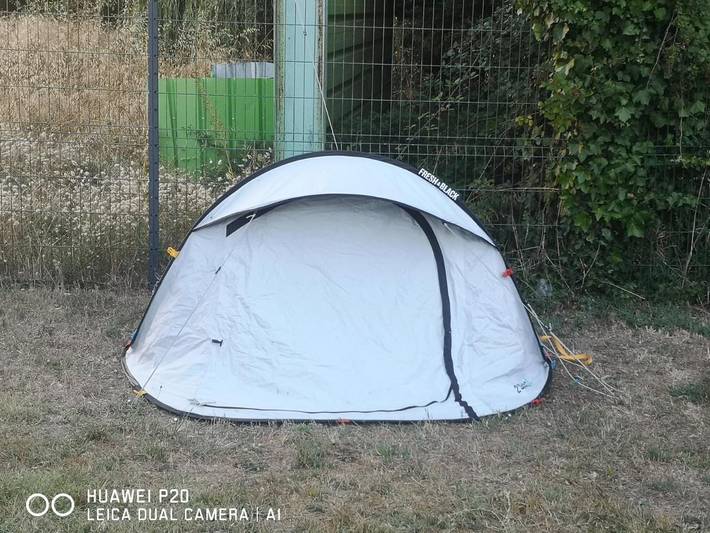 Tente pour 2 personnes, avec jardin