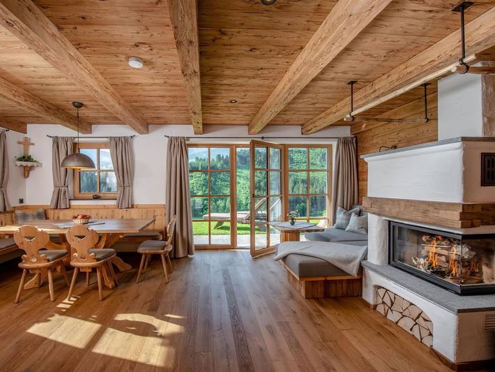 Hütte für 4 Personen, mit Garten und Sauna sowie Terrasse in Haus - 2