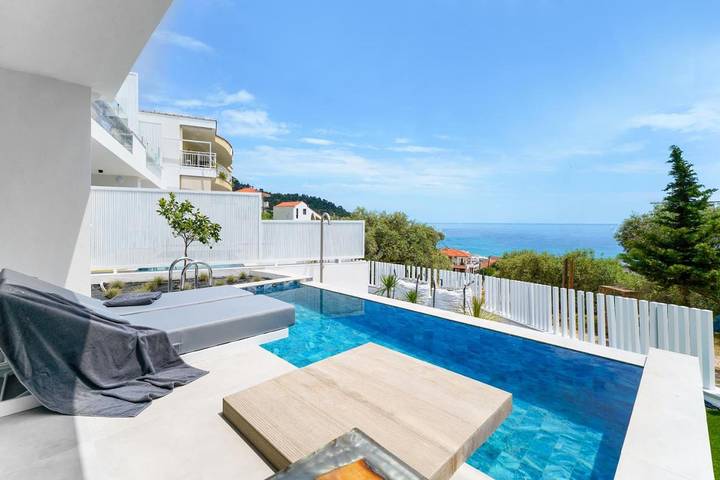 Ferienwohnung für 5 Personen, mit Pool und Garten sowie Ausblick auf Thassos - 2