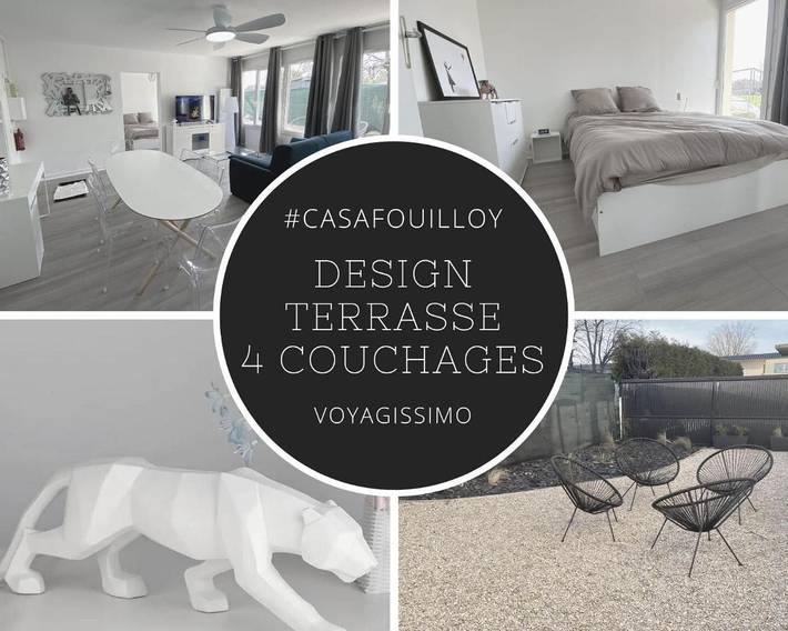 Appartement de vacances pour 4 personnes, avec Terrasse et Jardin