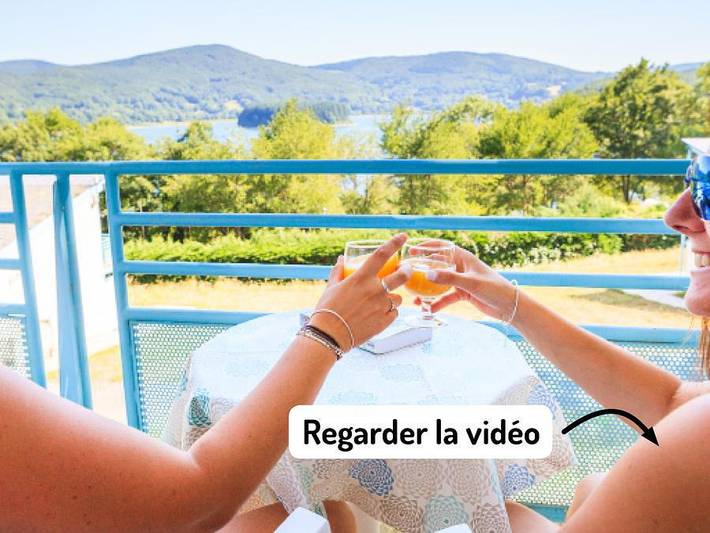 Gîte pour 4 personnes, avec sauna ainsi que vue sur le lac et balcon dans Lac du Laouzas - 3