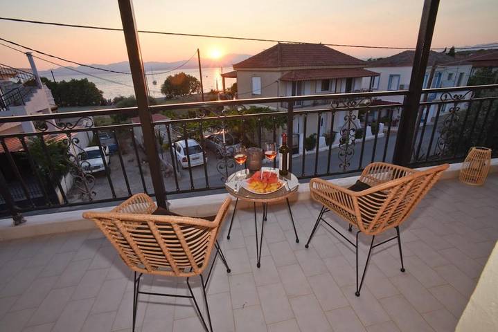 Appartement de vacances pour 6 personnes, avec Balcon ainsi que Terrasse et Vue