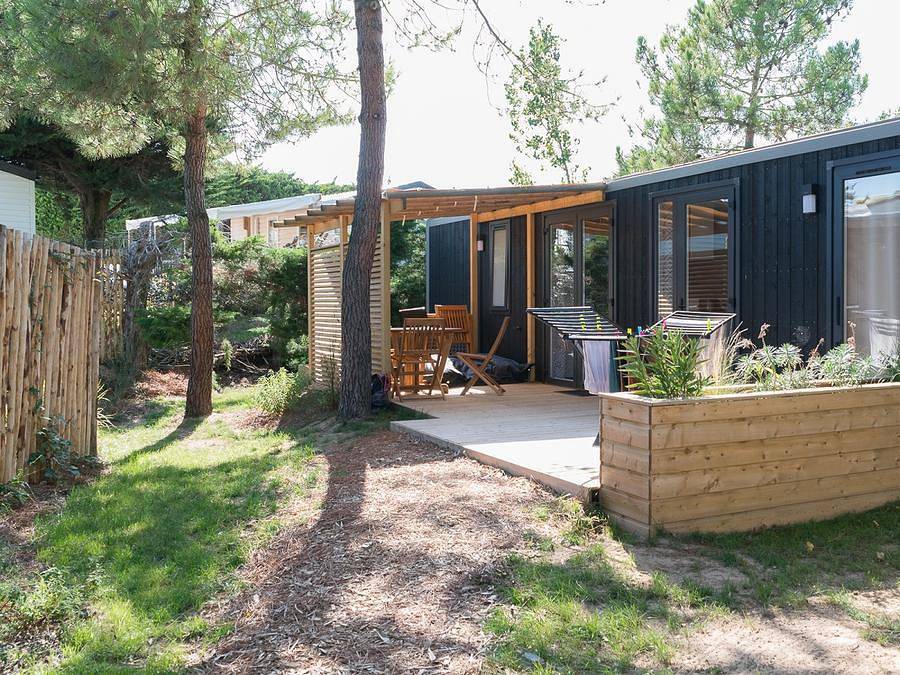 Camping Côté Plage - Mobilheim 5 personen - Premium - Mobilheim Oyat 40m² - 2 Schlafzimmer - 2 Bäder 4/5 Pers. in Saint-Jean-de-Monts, Vendée