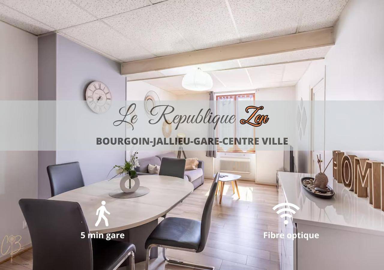 Appartement entier, Le République-Gare-Centre ville in Bourgoin-Jallieu, Région de La Tour-du-Pin