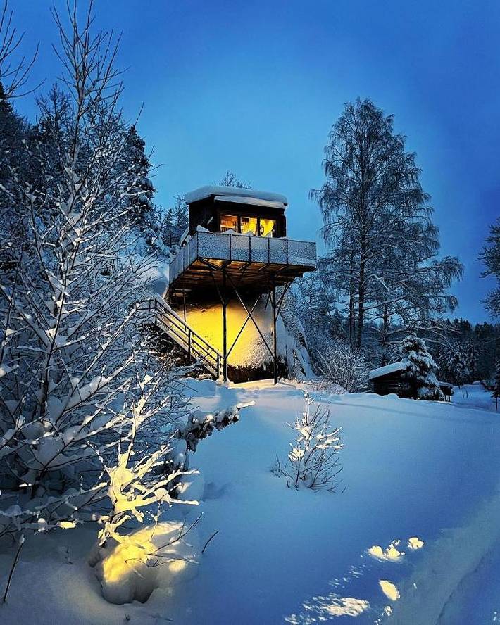Lodge für 4 Personen, mit Ausblick und Garten sowie Sauna, mit Haustier in Ost-Norwegen - 2
