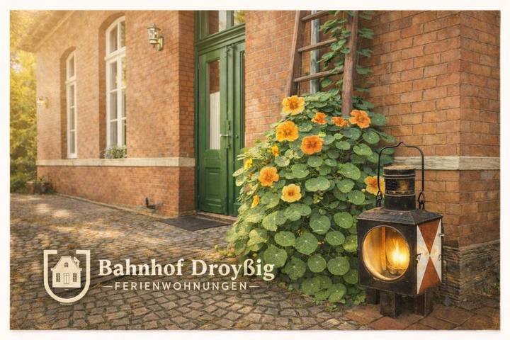 Ferienwohnung für 3 Personen, mit Terrasse und Garten sowie Ausblick in Droyßig
