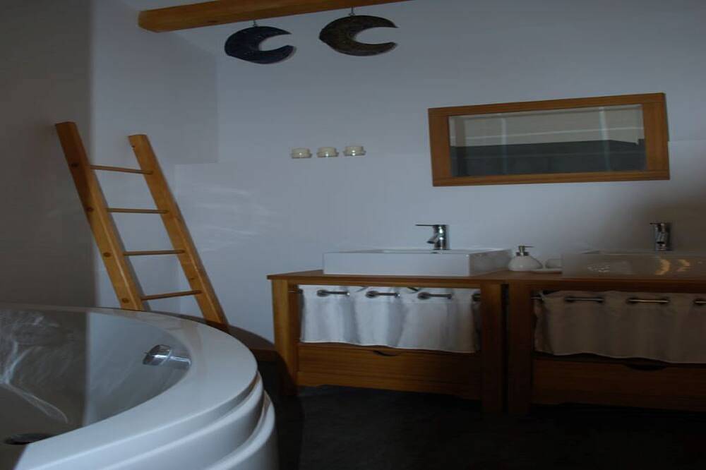 Charming pebble house, outdoor jacuzzi, on the edge of the woods in Roybon, Isère