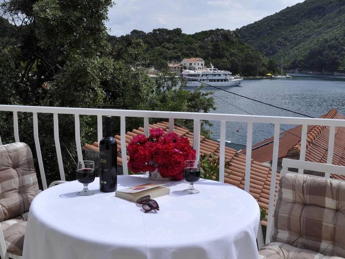 Apartament wakacyjny dla 2 osób, z balkon, Dla rodziny w Mljet