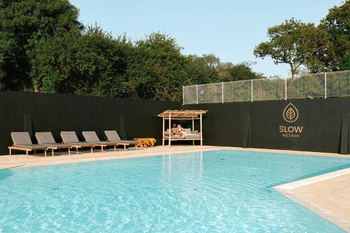 Camping pour 6 personnes, avec terrasse et piscine, animaux acceptés à La Plaine-sur-Mer - 4