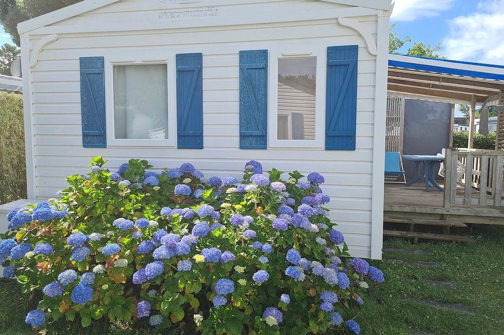 Mobil Home Beg Meil ​​​​300 m playa, piscina comunitaria, terraza privada Wi-Fi in Fouesnant, Côte de Cornouaille