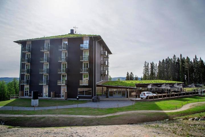 Hotell för 3 Personer, med Balkong samt Terass och Bastu i Järvsö