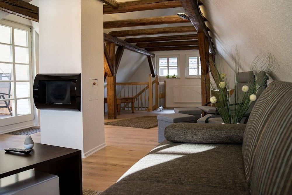 Ganze Wohnung, Schöne Fachwerkwohnung mit Parkhaus und Dachterrasse in Goslar, Harzvorland