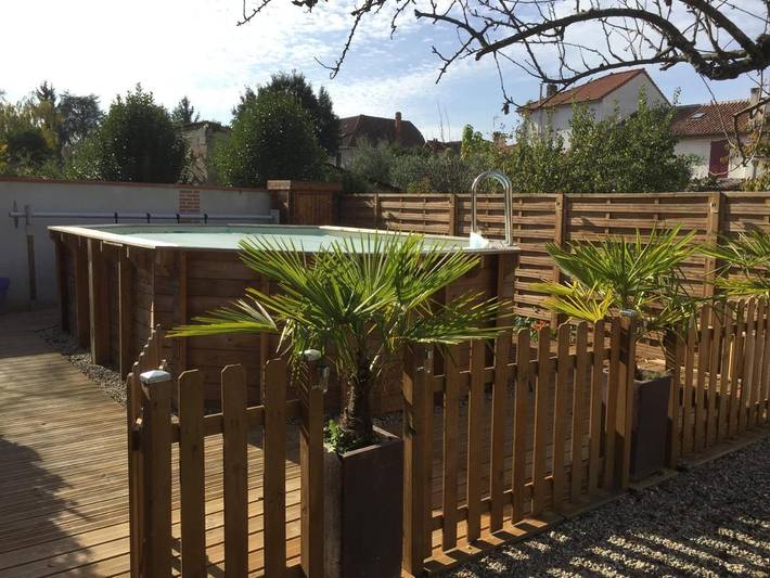Appartement de vacances pour 2 personnes, avec Terrasse ainsi que Jardin et Piscine