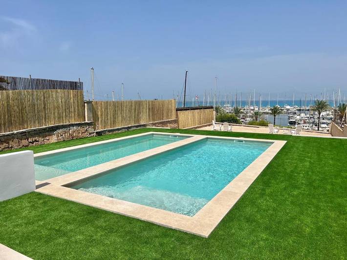 Ferienhaus für 7 Personen, mit Balkon und Terrasse sowie Garten und Pool in El Arenal