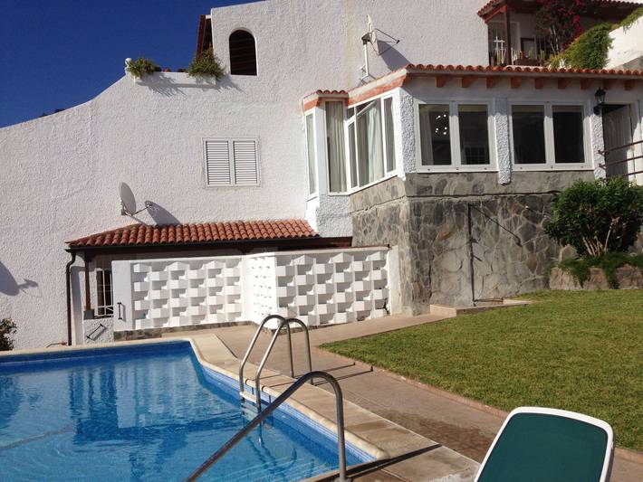 Ganze Wohnung, Wohnung mit Aussicht, Terrasse und Schwimmbad in Playa de los Guíos, Santiago del Teide