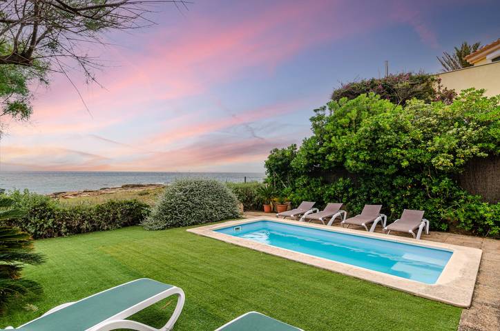 Finca für 6 Personen, mit Meerblick und Balkon sowie Terrasse und Garten in Colònia de Sant Pere