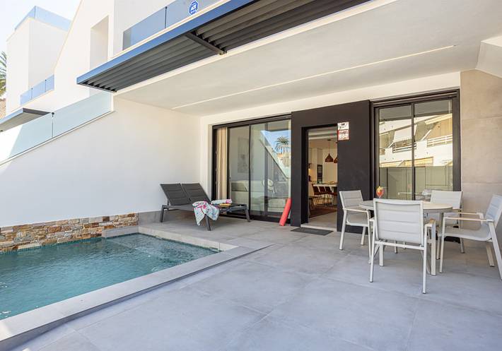 Maison de vacances pour 6 personnes, avec terrasse et balcon/terrasse - 1