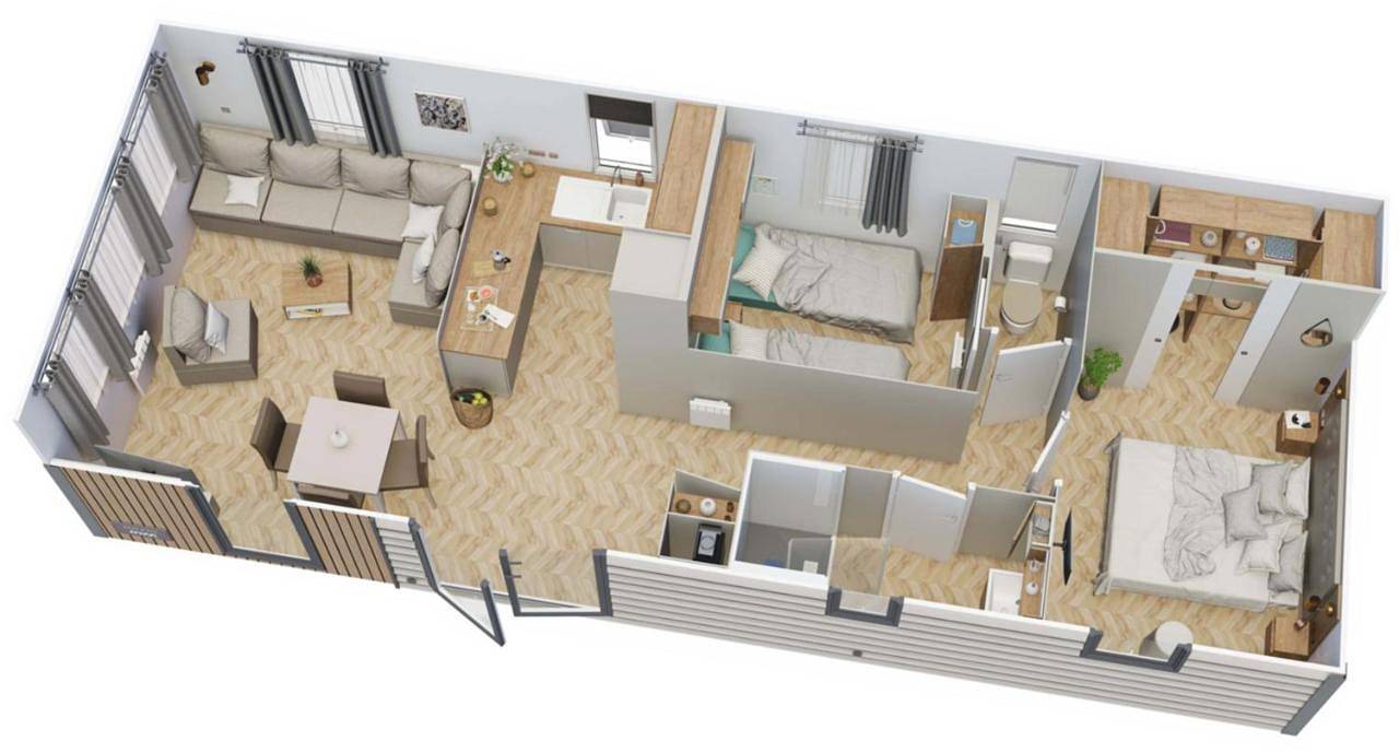 Grand mobile-home 45M2 au calme et au bord de mer in Saint-Brevin-les-Pins, Côte de Jade