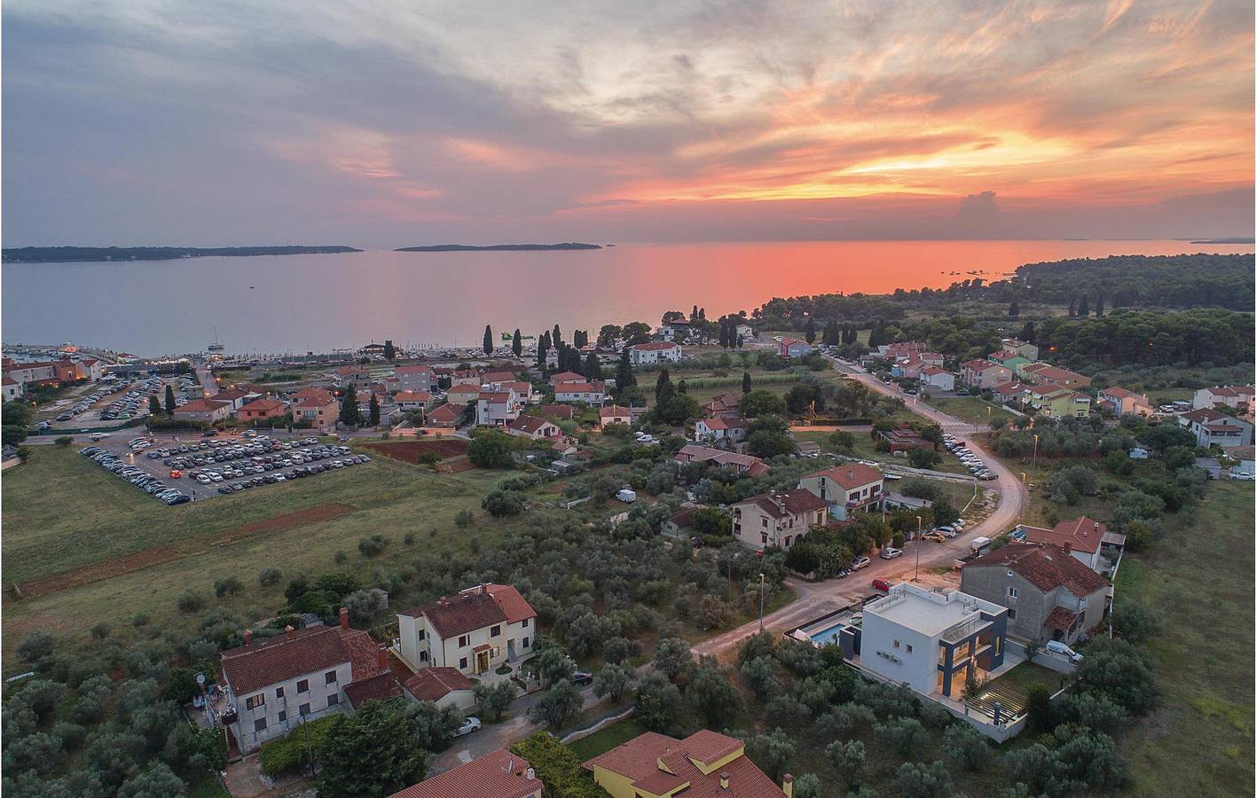 Apartment mit Meerblick, Pool, Terrasse und WLAN – in der Nähe der Caffè Bar Porto in Fazana, Südküste Istrien