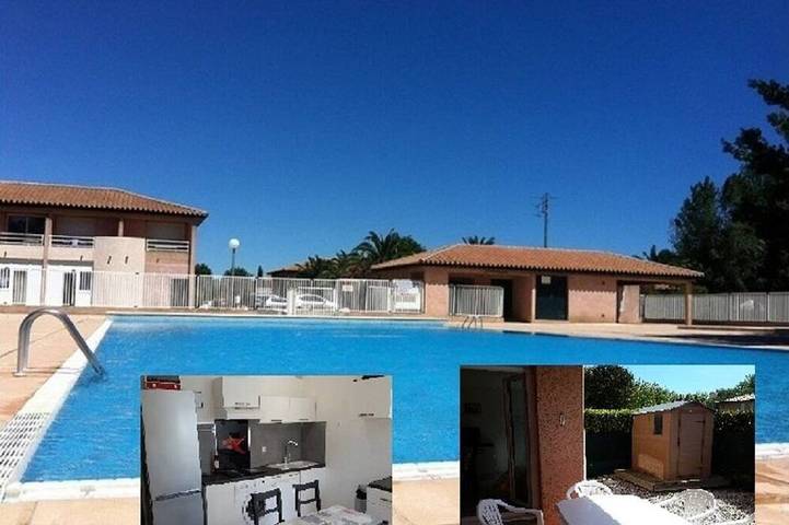 Appartement de vacances pour 5 personnes, avec piscine ainsi que jardin et terrasse, animaux acceptés