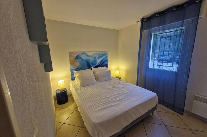 Apartamento entero, Charmant T3 Fiore Di Lume, Rénové, 2 Chambres, vue mer in Algajola, Region de Calvi