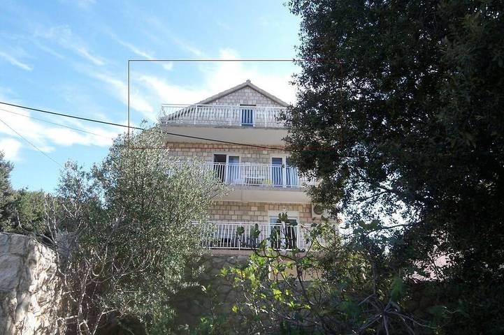 Ganze Wohnung, Helle 2 Br Meer Stuning Seaview Penthouse-Wohnung mit Balkon, 80m2 in Zaton, Grad Dubrovnik