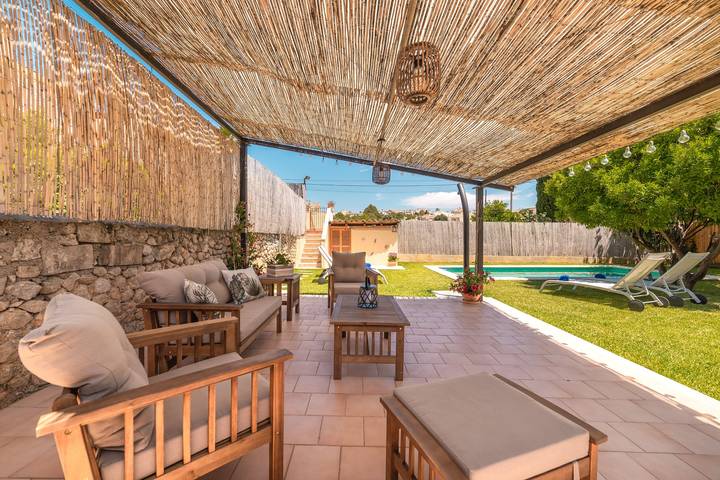 Holiday Home Villa Ca Na Campins with Mountain View, Pool, Terraces & Wi-Fi in Campanet, Majorca Center