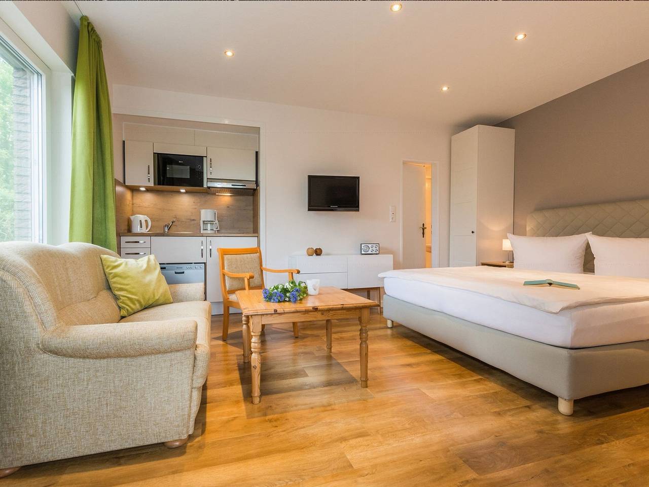 Ganze Ferienwohnung, Fährhauslodges Natur in Sicht - Appartement 1 (Haustiere erlaubt) in Neuwesteel, Landkreis Aurich