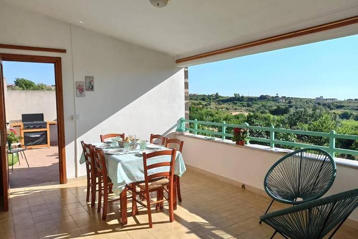 Ferienhaus für 9 Personen, mit Terrasse und Ausblick, mit Haustier
