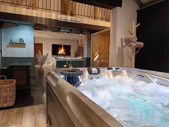 Maison d’hôte pour 2 personnes, avec Jacuzzi et Terrasse ainsi que Jardin et Sauna à Frasnes-lez-Anvaing