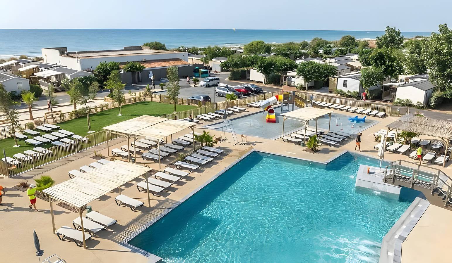 Mobilheim Camping Castellas 4 Sterne in Sète in Sete, Mittelmeerküste (Frankreich)