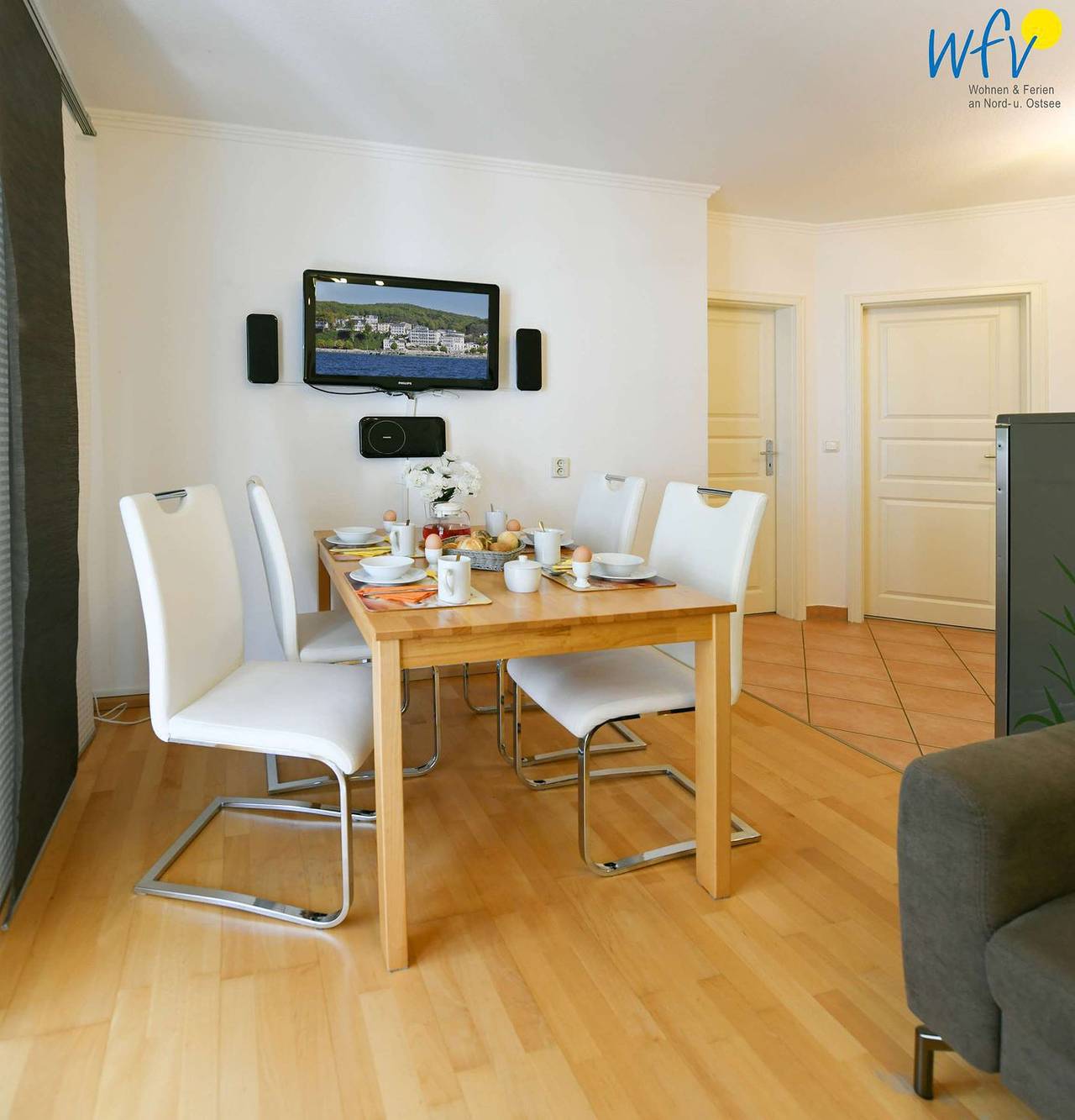 Apartamento entero, Acogedor apartamento junto a la playa con aparcamiento y balcón in Binz, Rügen