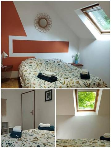 Gîte pour 3 personnes, avec jardin et vue à Miniac-Morvan