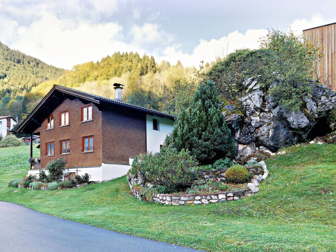 Walserhaus - Walserhaus in Rätikon Gebirgsgruppe, Brand