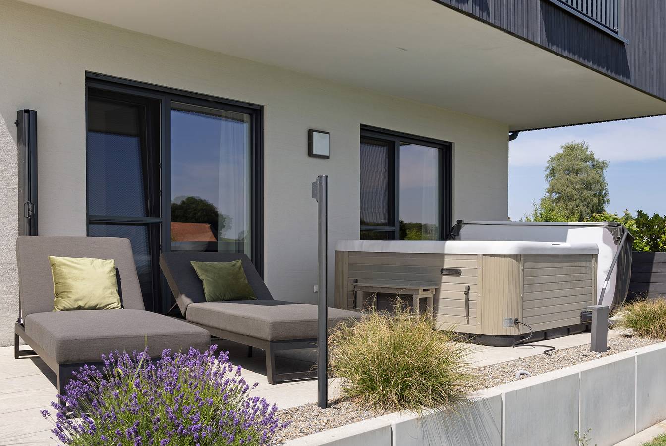 Ganze Wohnung, Ferienwohnung 'Riedheide, 130qm' mit privater Terrasse, privatem Garten und Wi-Fi in Unterschwarzach, Bad Wurzach