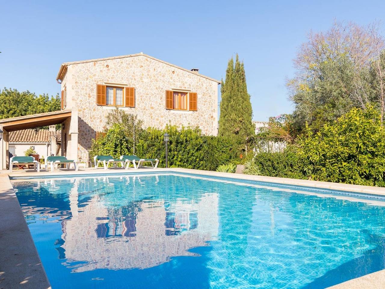 Can Tut - Preciosa villa con piscina y jardín en Campanet in Campanet, Interior De Mallorca