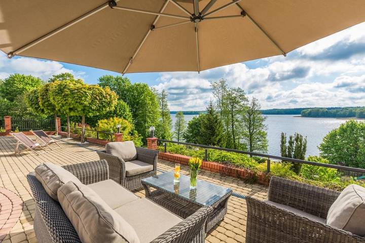 Chambre d’hôte pour 3 personnes, avec jardin et sauna ainsi que vue et vue sur le lac en Pologne