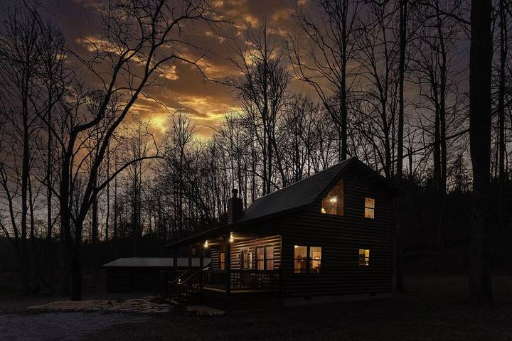 Blockhütte für 6 Personen, mit Whirlpool und Garten - 1