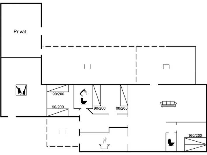 Ferienhaus mit Meerblick für 6 Personen, mit Terrasse in Gilleleje - 4