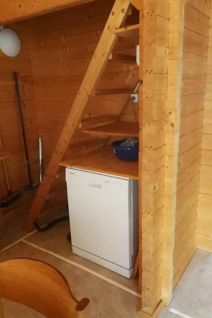 Chalet/ Blockhaus auf Camping in Oberwil im Simmental, Berner Oberland