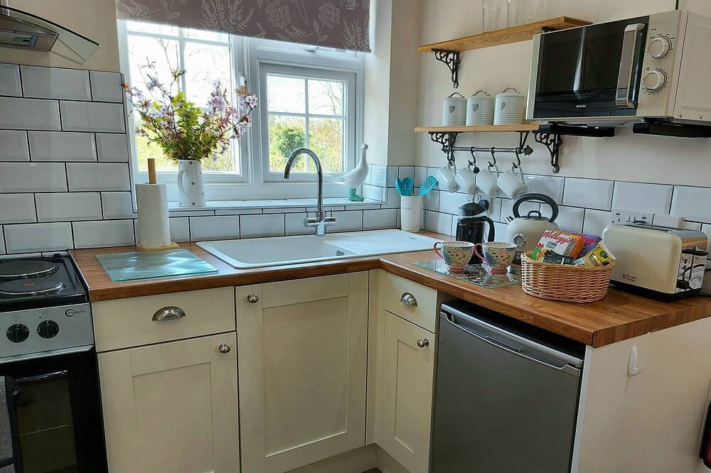Omgebouwde stal in zelfstandige accommodatie in Great Sampford, Essex