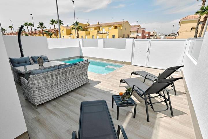 Casa rural para 8 personas, con piscina además de piscina para niños y balcón en San Pedro del Pinatar - 2