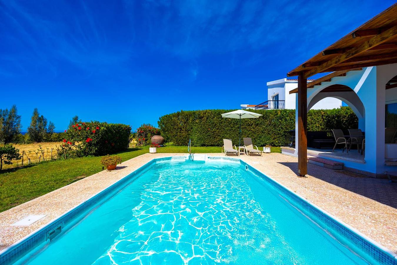 Villa für 6 Personen mit Meerblick in Αργάκα, Südzypern