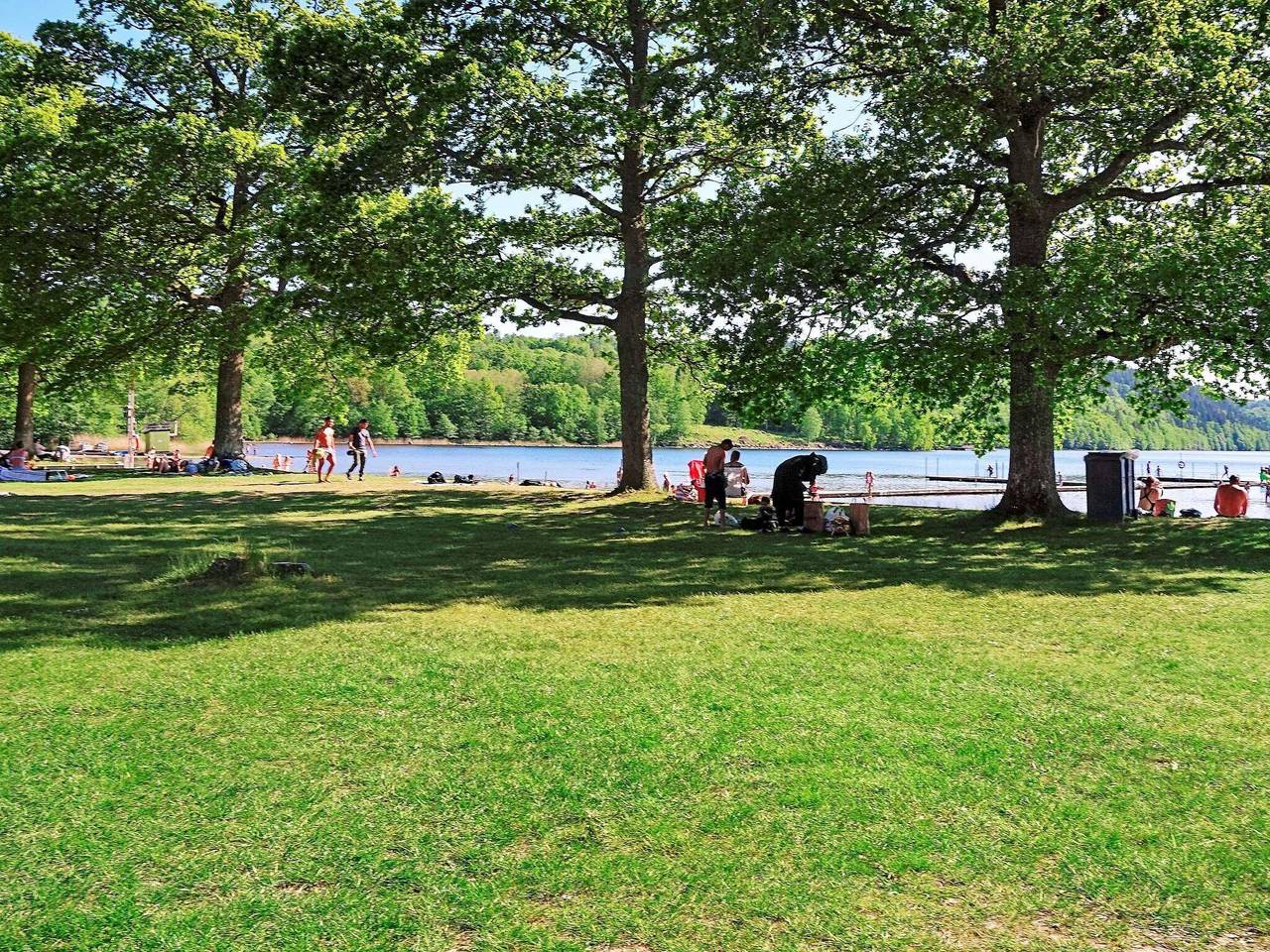 Ruhige Seeblick-Hutte in Marks Kommun, Västergötland
