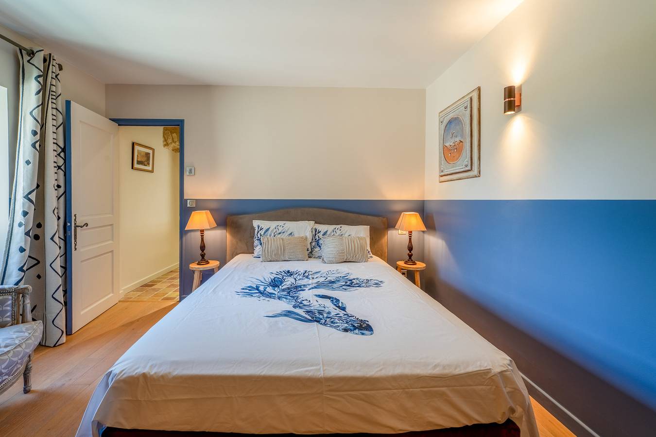 Habitación 'Bleue' con piscina compartida, Wi-Fi y aire acondicionado in Solérieux, Región de Nyons